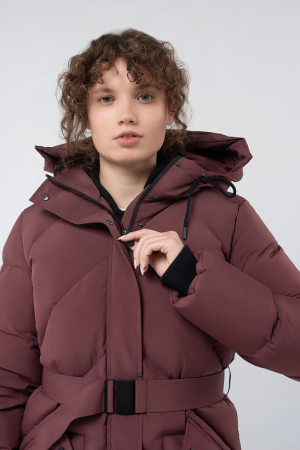W08512SF-CC242 Куртка пуховая женская (бордовый/бордовый)