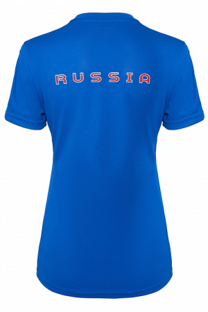 W14270FF-IW202 Футболка короткий рукав женская (голубой/белый)