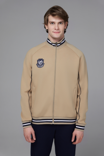 M04350G-SN242 Костюм тренировочный мужской (бежевый/синий)