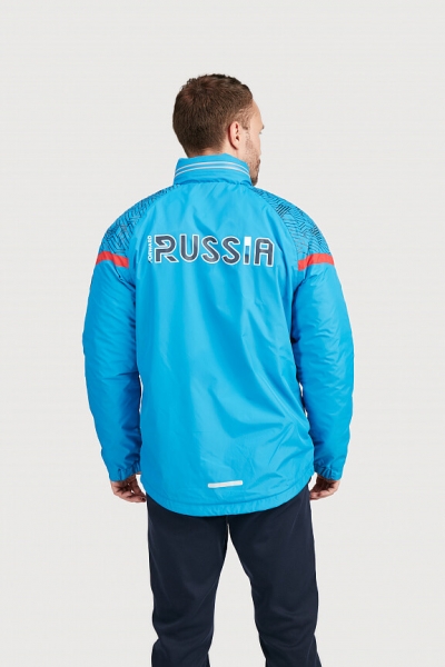 Куртка на флисовой подкладке мужская (голубой) / M09110G-AA201