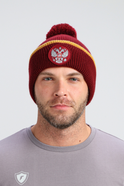 U20421G-VV256 Шапка вязаная (винный/винный)