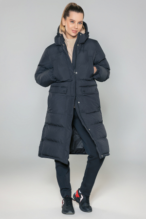 W08220P-BB232 Куртка утепленная женская (черный/черный)