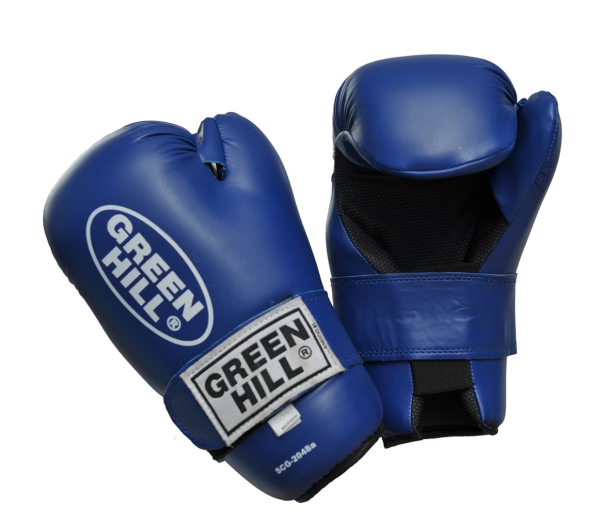 Перчатки для единоборств 7-contakt детские/взрослые синие /Green Hill 