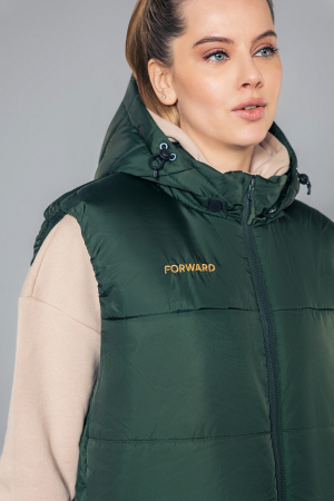 U11210P-HH232 Жилет утепленный унисекс (хаки/хаки)