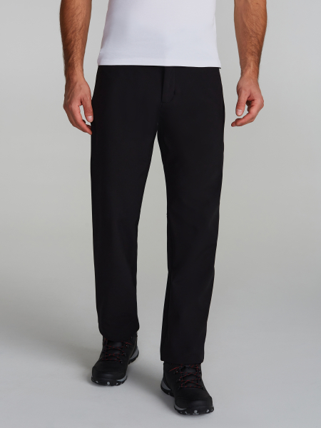 Брюки мужские на флисе (чёрный) RED N ROCKS 261M-RR-1402