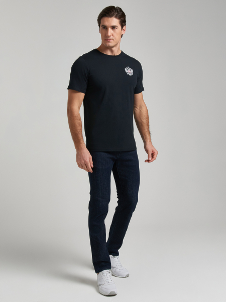 Футболка мужская ГЕРБ 66M-RT-1590/2 (тёмно-синий) /RusTeam