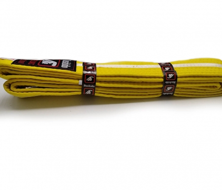 Пояс для кимоно желтый / Bushido