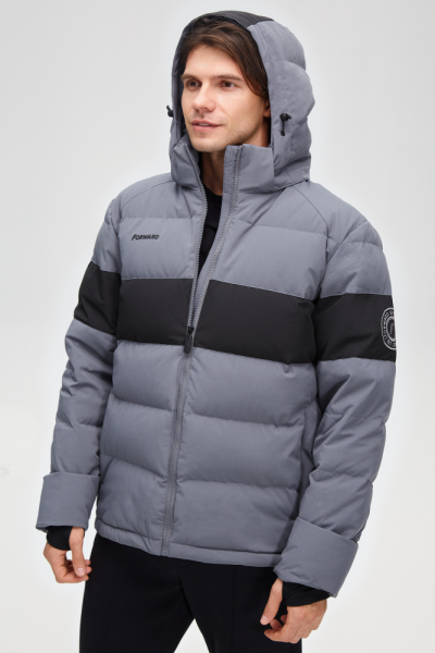 M08170SF-UB242 Куртка пуховая мужская (антрацит/черный)