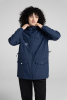 W09110SF-NN241 Куртка ветрозащитная на флисовой подкладке женская (синий/синий)