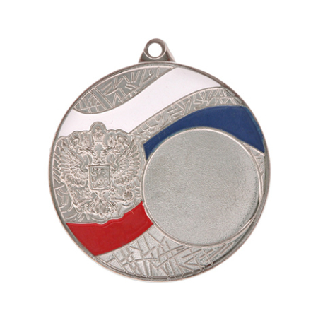Медаль наградная, серебро 022 / Диаметр 50 мм