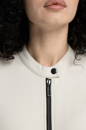 W04110SF-SS241 Куртка тренировочная женская (бежевый/бежевый)