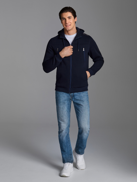 Толстовка мужская 52M-RR-1111 (тёмно-синий) /RED-N-ROCK'S