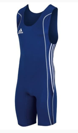 Трико борцовское синее Adidas (293643)