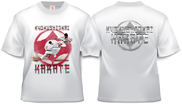 К-6Б Футболка киокушинкай (белый). Модель - К6Б