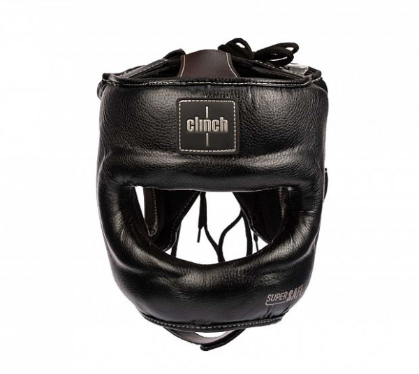 Шлем для единоборств с бампером Clinch Face Guard чёрно-бронзовый C149