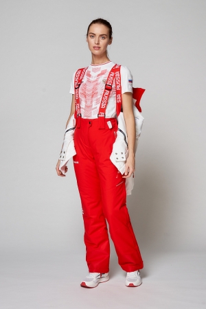 Костюм утепленный женский (белый/красный) W03331G-FF202 