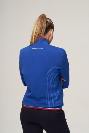 W04330G-FF232 Костюм спортивный (тренировочный женский) (голубой/синий)