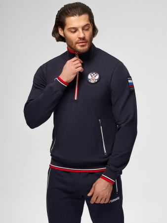 M04330G-FF242R Костюм тренировочный мужской (синий/синий)