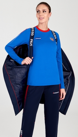 W08110FF-NN202 Куртка пуховая женская (синий)