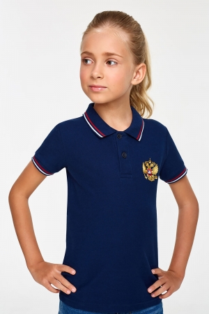 Рубашка Поло детская 65C-RR-1785 (темно-синий)