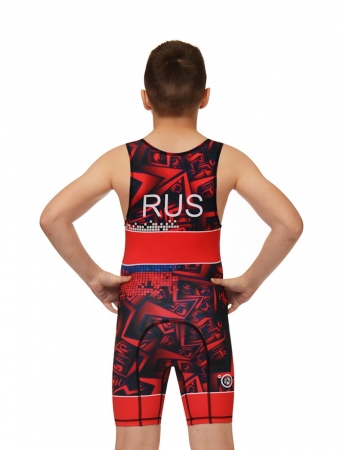 Трико борцовское детское красное SKAT 9242