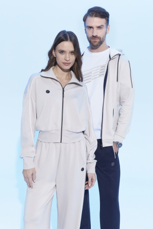 M05310G-SN251 Костюм спортивый мужской (бежевый/синий)