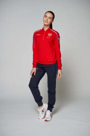 Костюм тренировочный женский (красный/синий) W04331G-FF202 