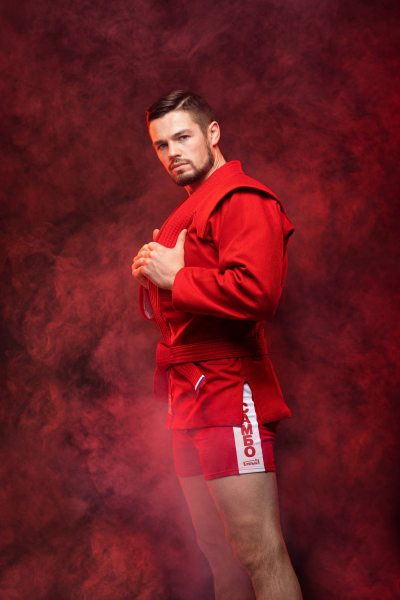 Куртка самбо Крепыш Атака красная