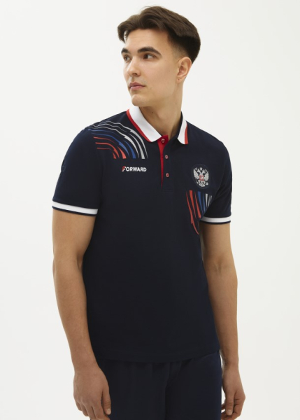 M13221G-FF242R Рубашка поло (мужская) (синий/синий)