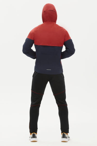 M02121T-CN251 Куртка ветрозащитная мужская (бордовый/синий)