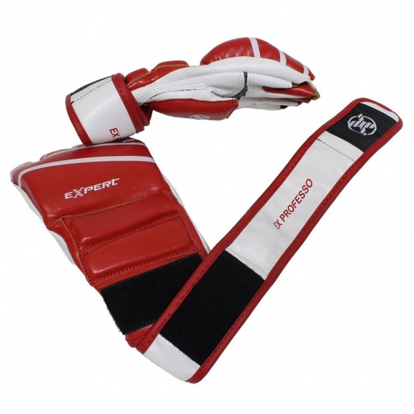 Перчатки для ММА крас/бел EXPERT 354