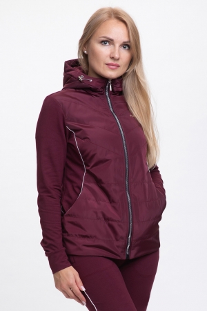 Костюм-тройка спортивный женский (бордо). Модель - 11242