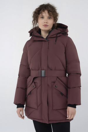 W08512SF-CC242 Куртка пуховая женская (бордовый/бордовый)