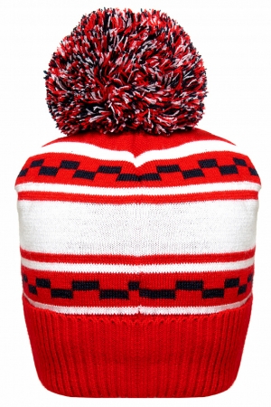 U20430G-RW212 Шапка трикотажная (красный/белый)
