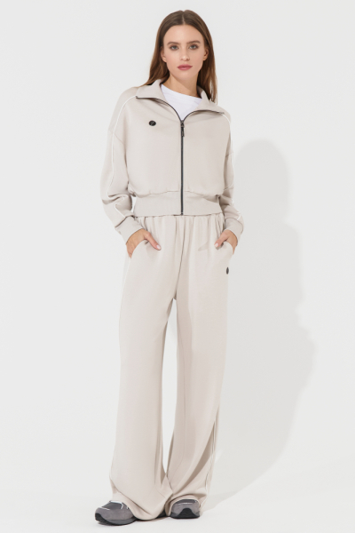 W05350G-SS251 Костюм спортивный женский (бежевый)