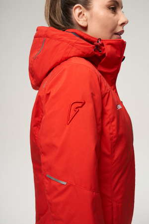 W03330G-FF232 Костюм утепленный женский (красный/красный)