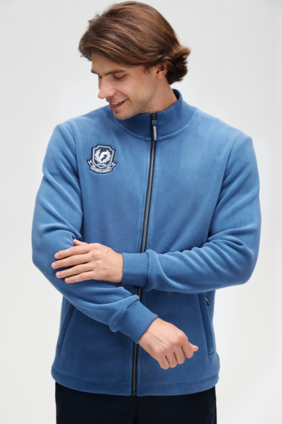 M06130G-AN242 Куртка флисовая мужская (голубой/синий)