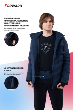 M08160SF-NN242 Куртка пуховая мужская (синий/синий)