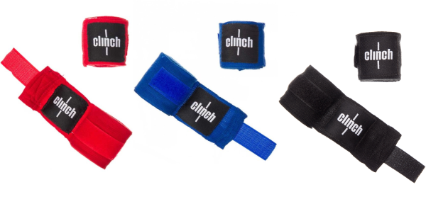 Бинты бокс эластичные Clinch С139 (красные/синие/черные)