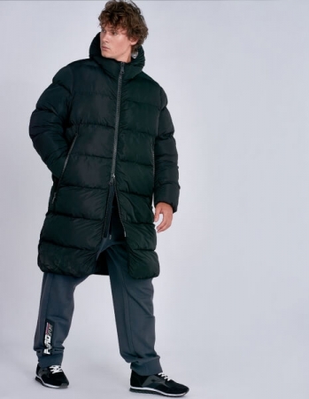 Пальто утепленное мужское (черный) / M08201FS-BB182 