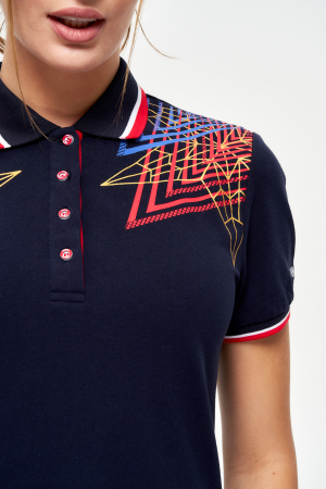 W13210G-NN231 Рубашка поло женская (синий/синий)