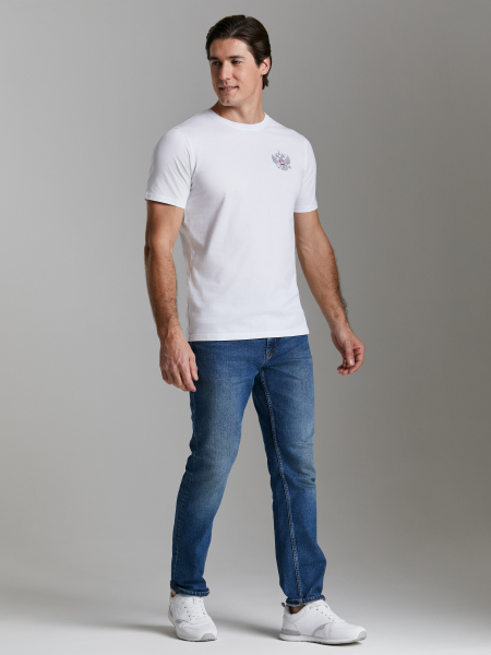 Футболка мужская ГЕРБ 66M-RT-1590/2 (белый) /RusTeam