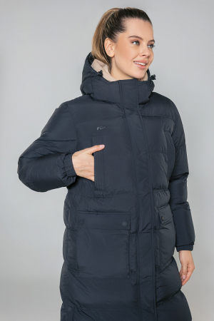 W08220P-BB232 Куртка утепленная женская (черный/черный)