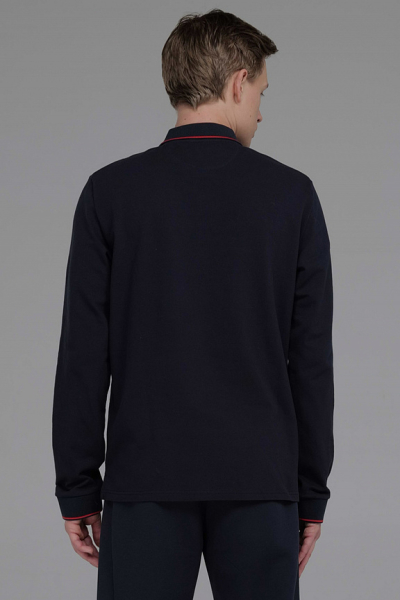 M13110G-NN241 Рубашка поло длинный рукав мужская (синий/синий)