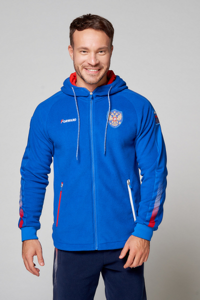 Костюм флисовый мужской (голубой/синий) M06331G-FF202