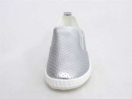 Слипоны женские серебро BEIWEISI 8868-10