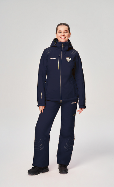 W03331G-FF232 Костюм утепленный женский (синий/синий)