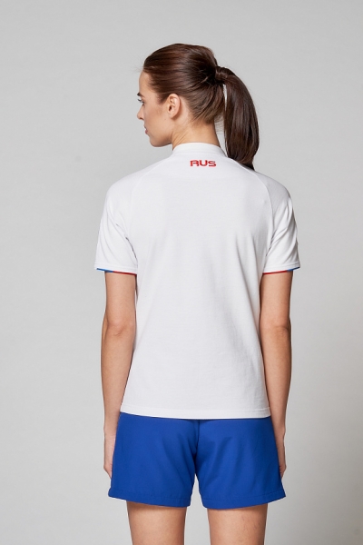 Рубашка поло женская (белый) W13221G-FF202