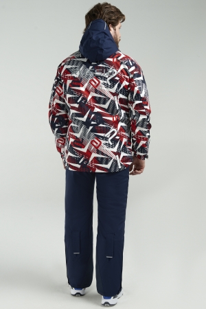 M03330G-WN222 Костюм утепленный мужской (белый/синий)