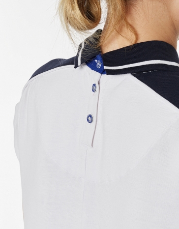 Платье поло женское (белый/синий) W13410G-WN191